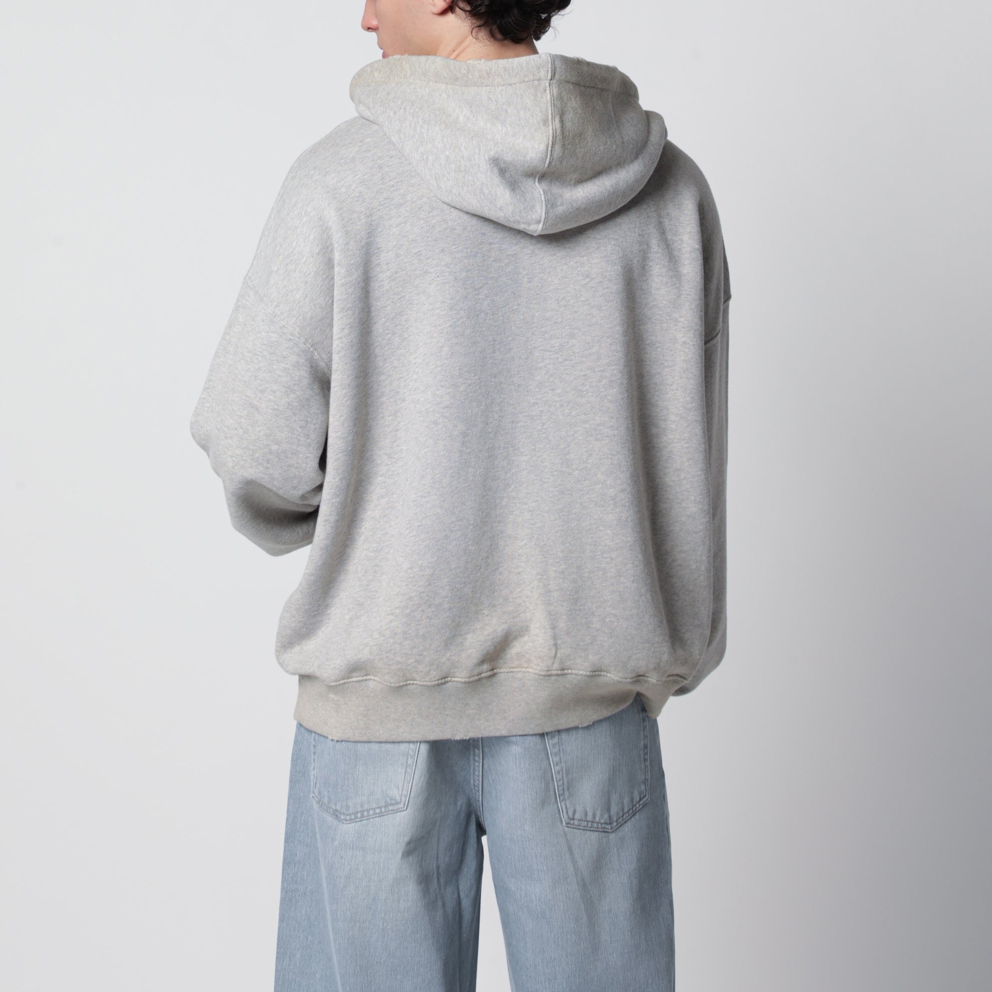 Journey sweatshirt with vintage-effect print in grey