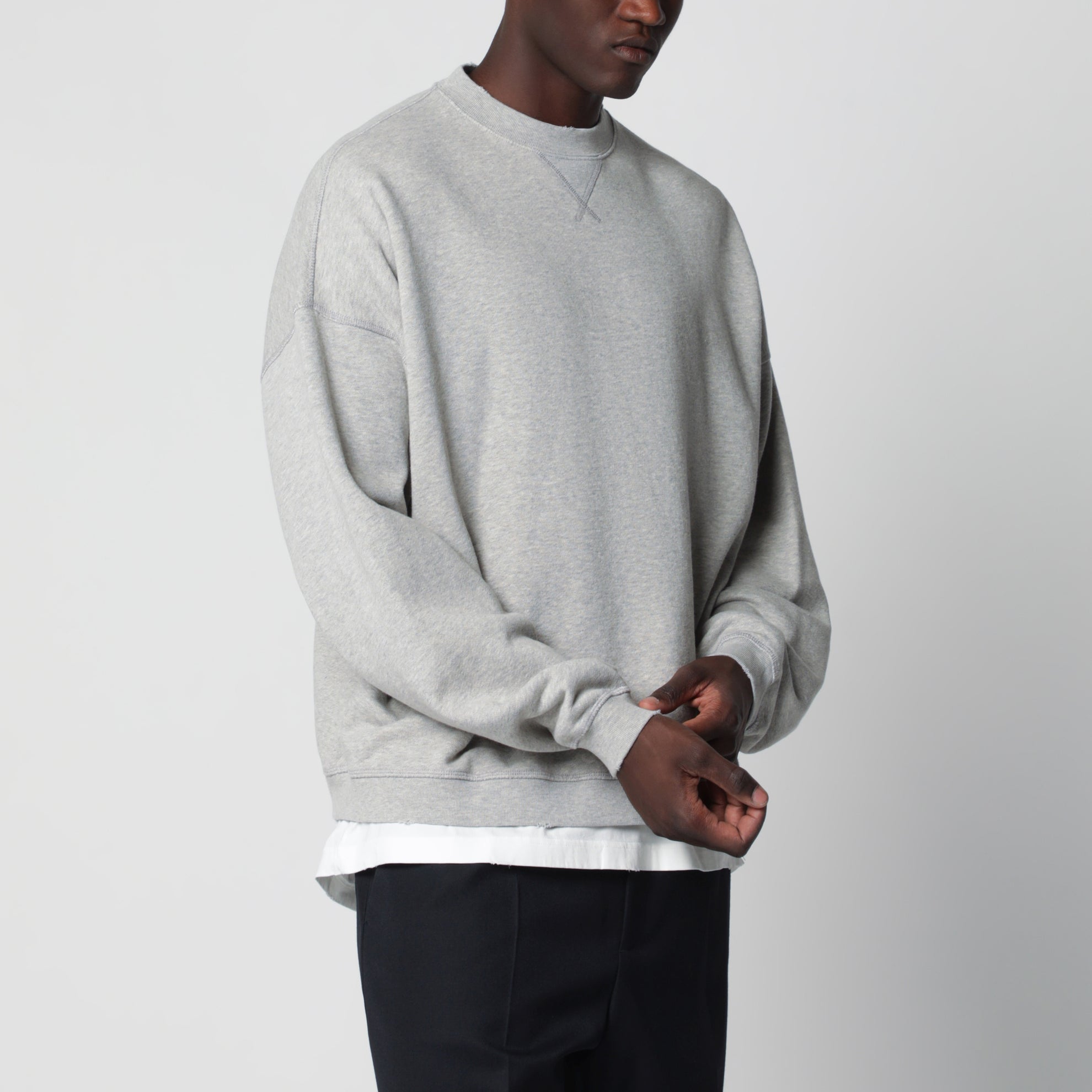 Sweatshirt Journey aus Baumwolle in Melangegrau