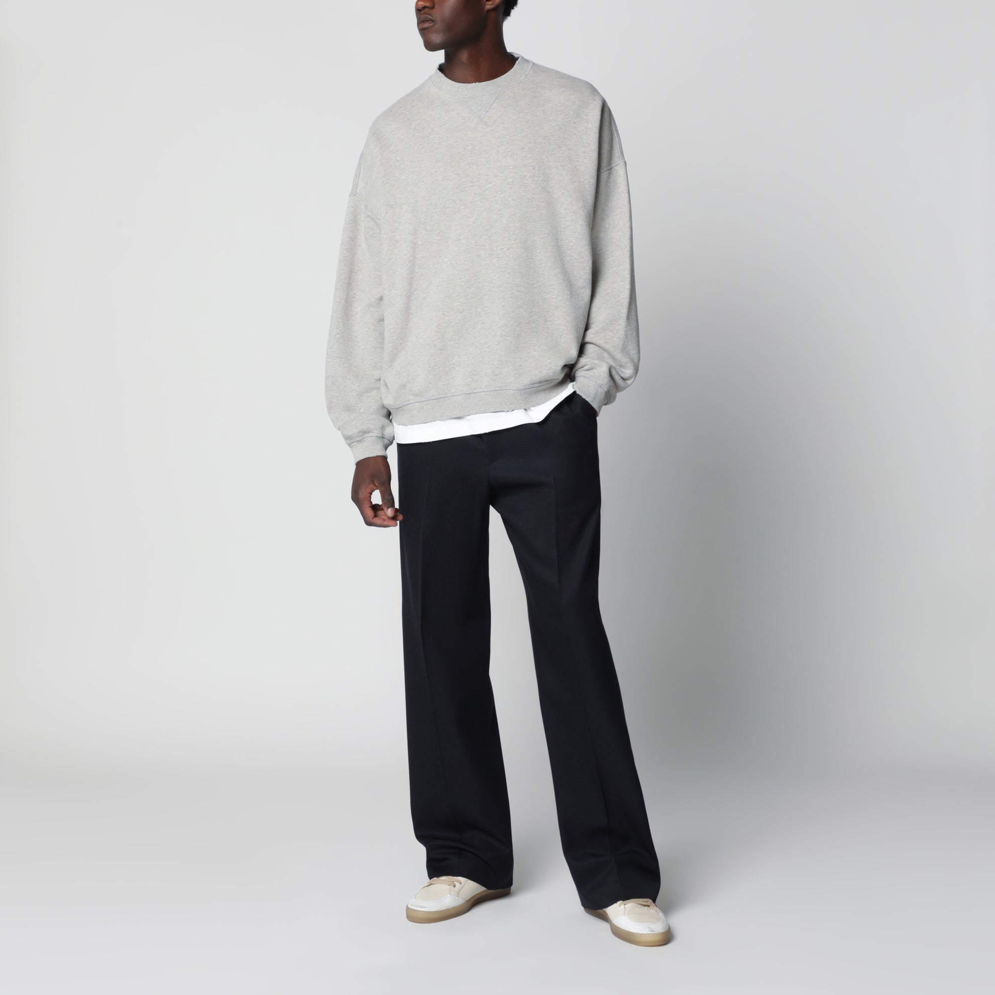 Sweatshirt Journey aus Baumwolle in Melangegrau