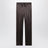 Seiden-Pyjamahose mit Logo-Stickerei, braun/grau