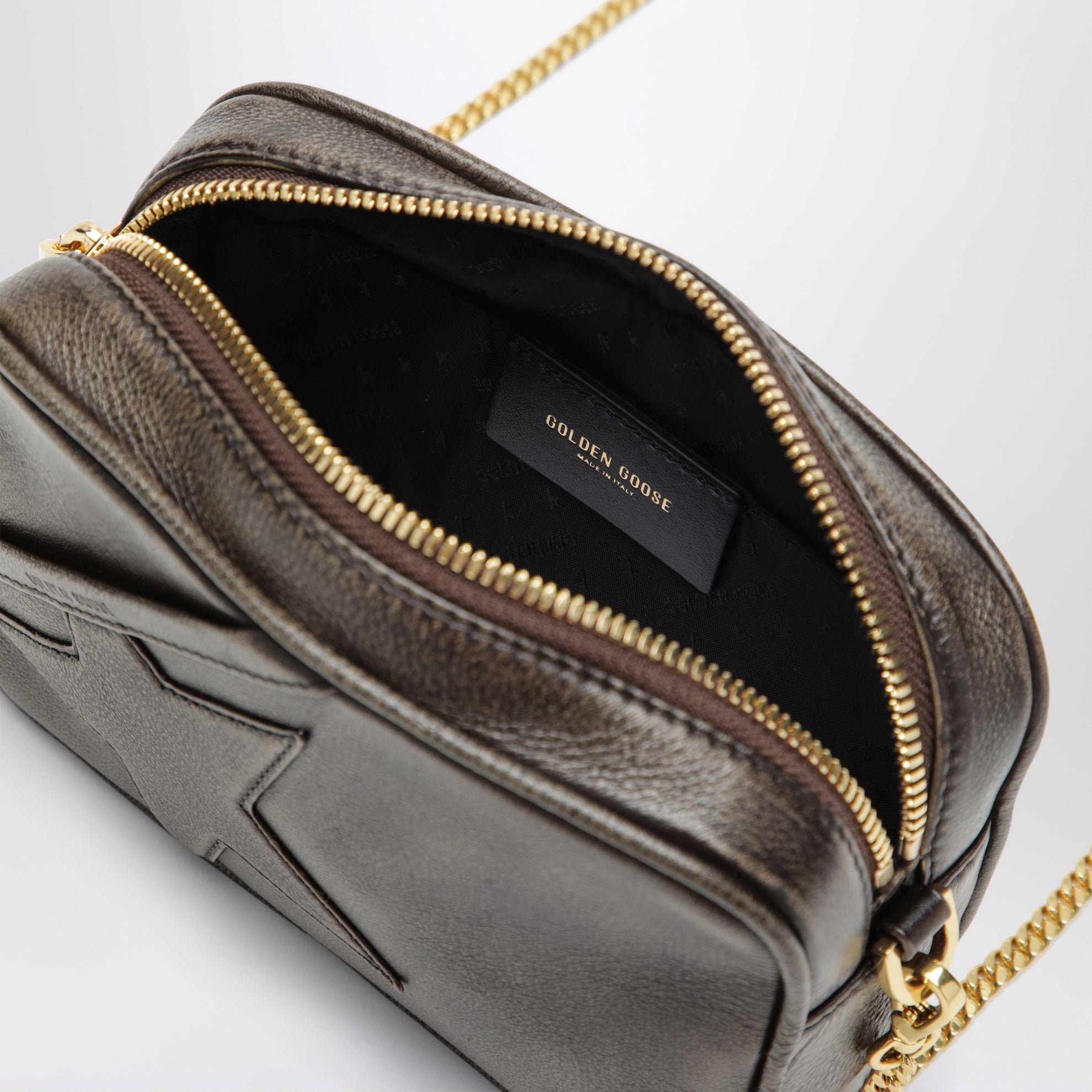 Borsa mini Star testa di moro in pelle