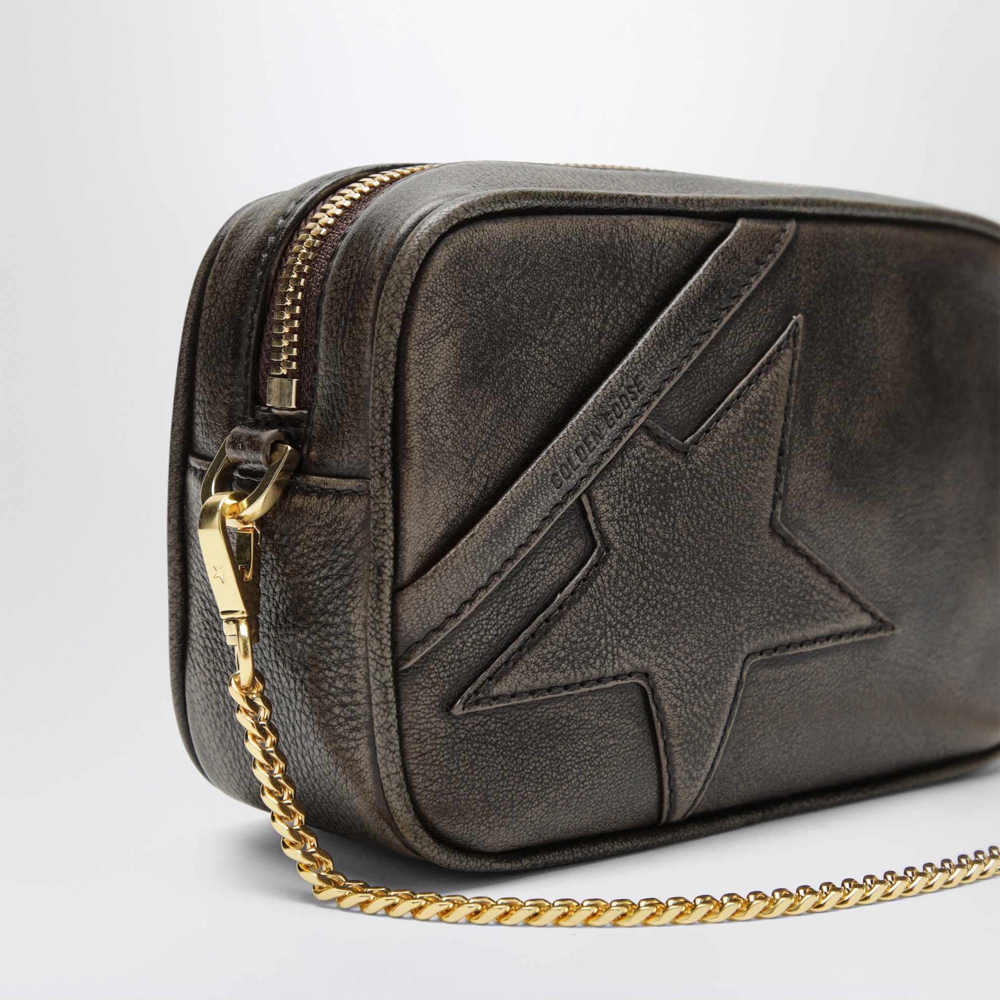 Borsa mini Star testa di moro in pelle