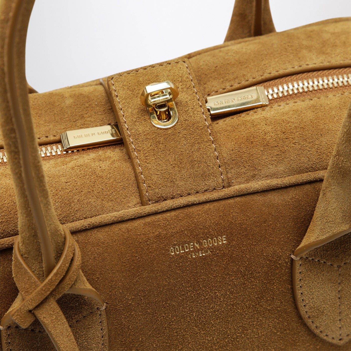 Vita Bag in camel suede