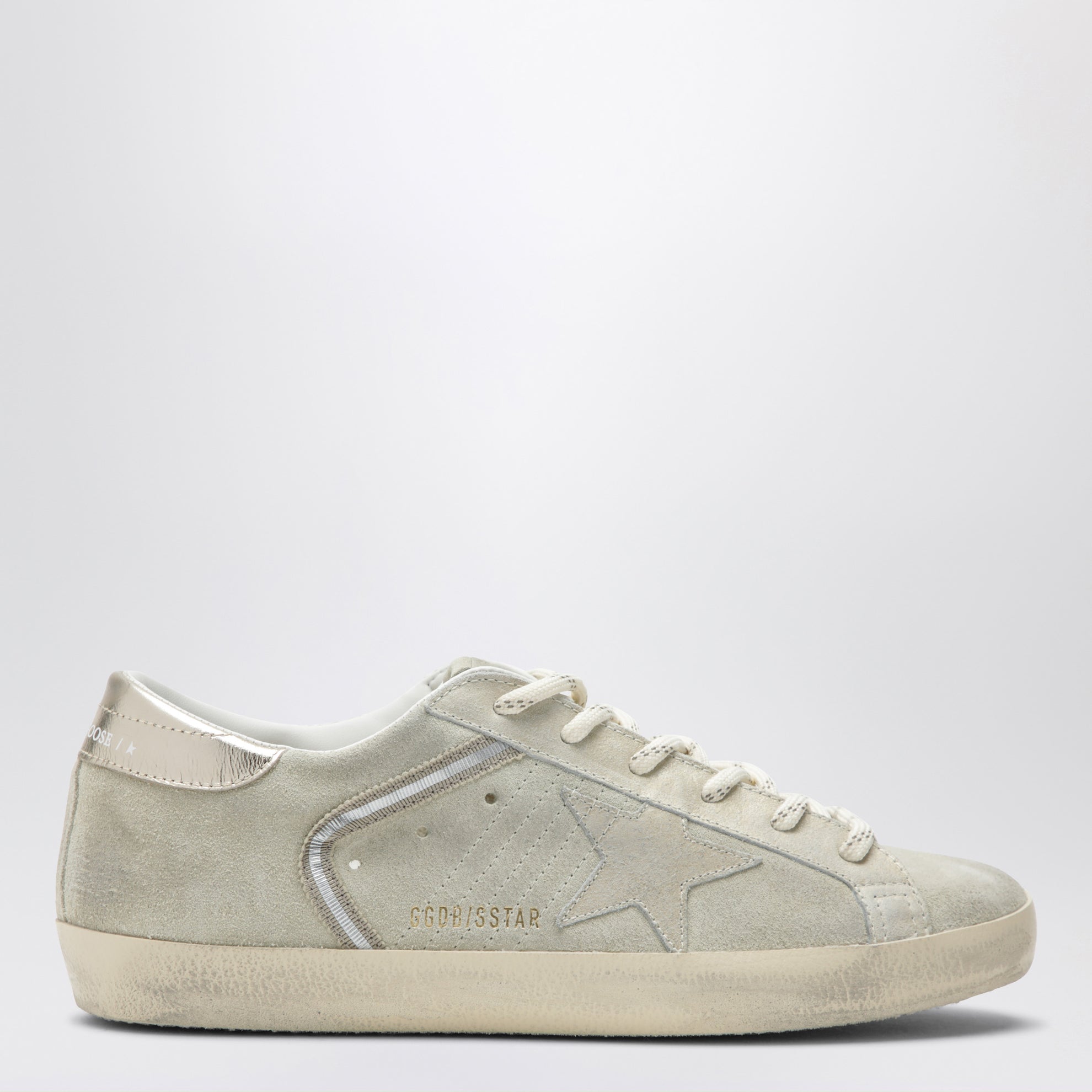 Sneaker Super-Star beige/platino in suede