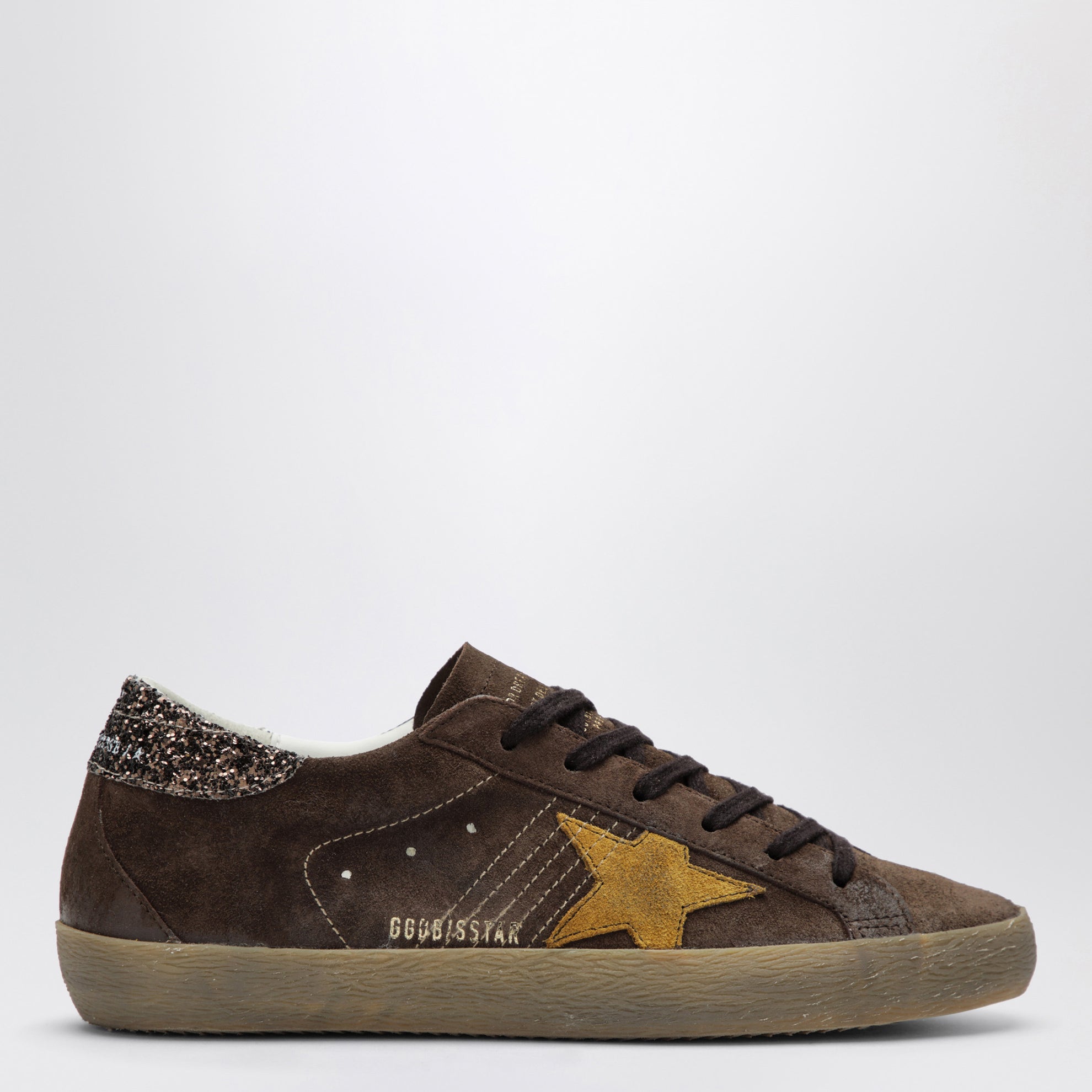 Sneakers Super-Star marron/ocre en suède