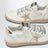 Ball Star sneakers in milk white/gold with vintage effect