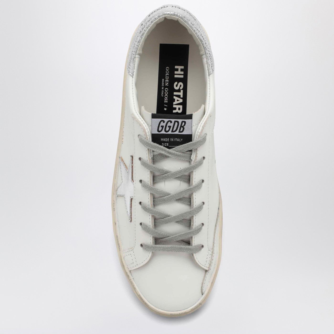 White/silver Hi-Star Sneakers