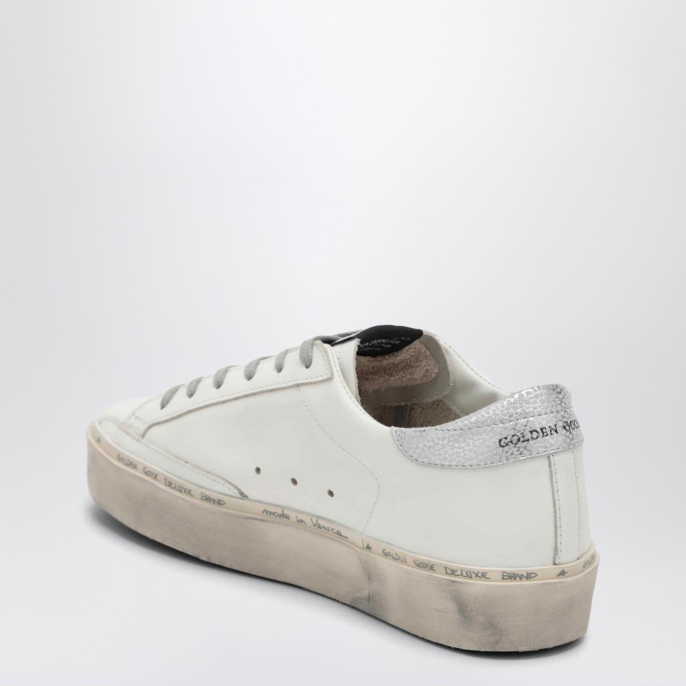 White/silver Hi-Star Sneakers