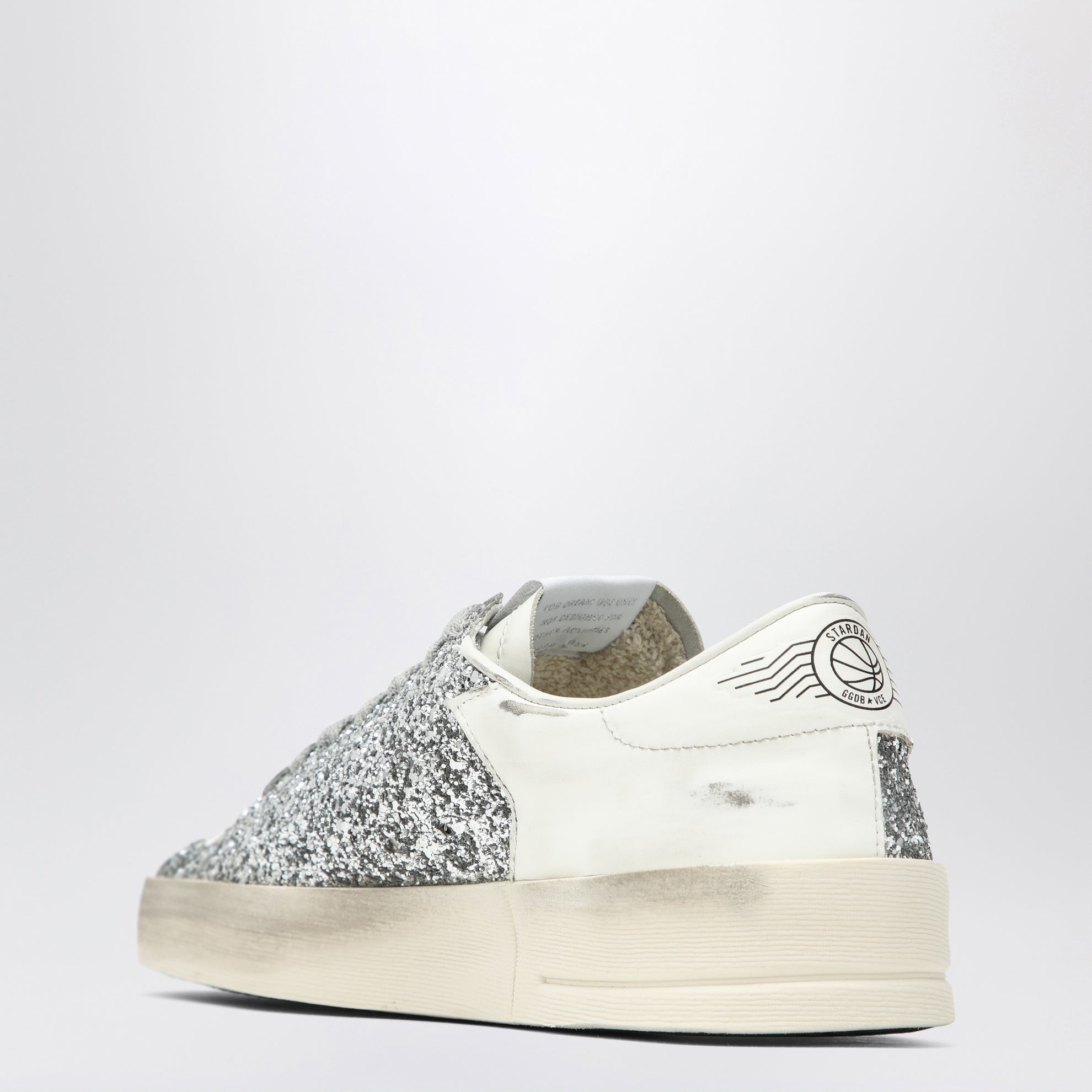 Sneakers Stardan bianca/argento glitter