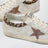 Sneakers Super-Star beige avec détails en poulain
