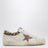 Weiße und beige Super-Star-Sneaker mit Ponyfell-Details