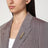Hellbraune Doppelreiherjacke aus Chevron-Wollmischung