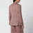 Double-breasted bronze pink virgin wool blazer