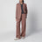 Straight-Leg Bronze Pink virgin wool trousers