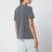 T-shirt à cristaux en coton anthracite