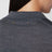 Anthracite virgin wool long-sleeved polo shirt