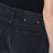 Wide black trousers in denim