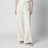 White wide-leg denim trousers