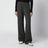 Dark green wool-blend trousers