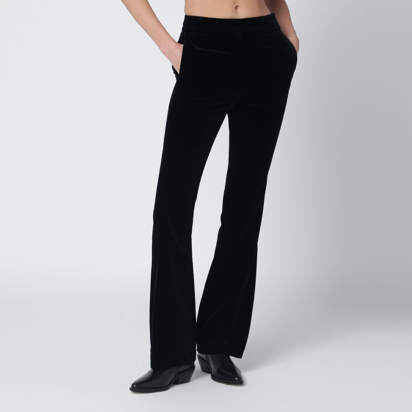Pantalon noir en velours