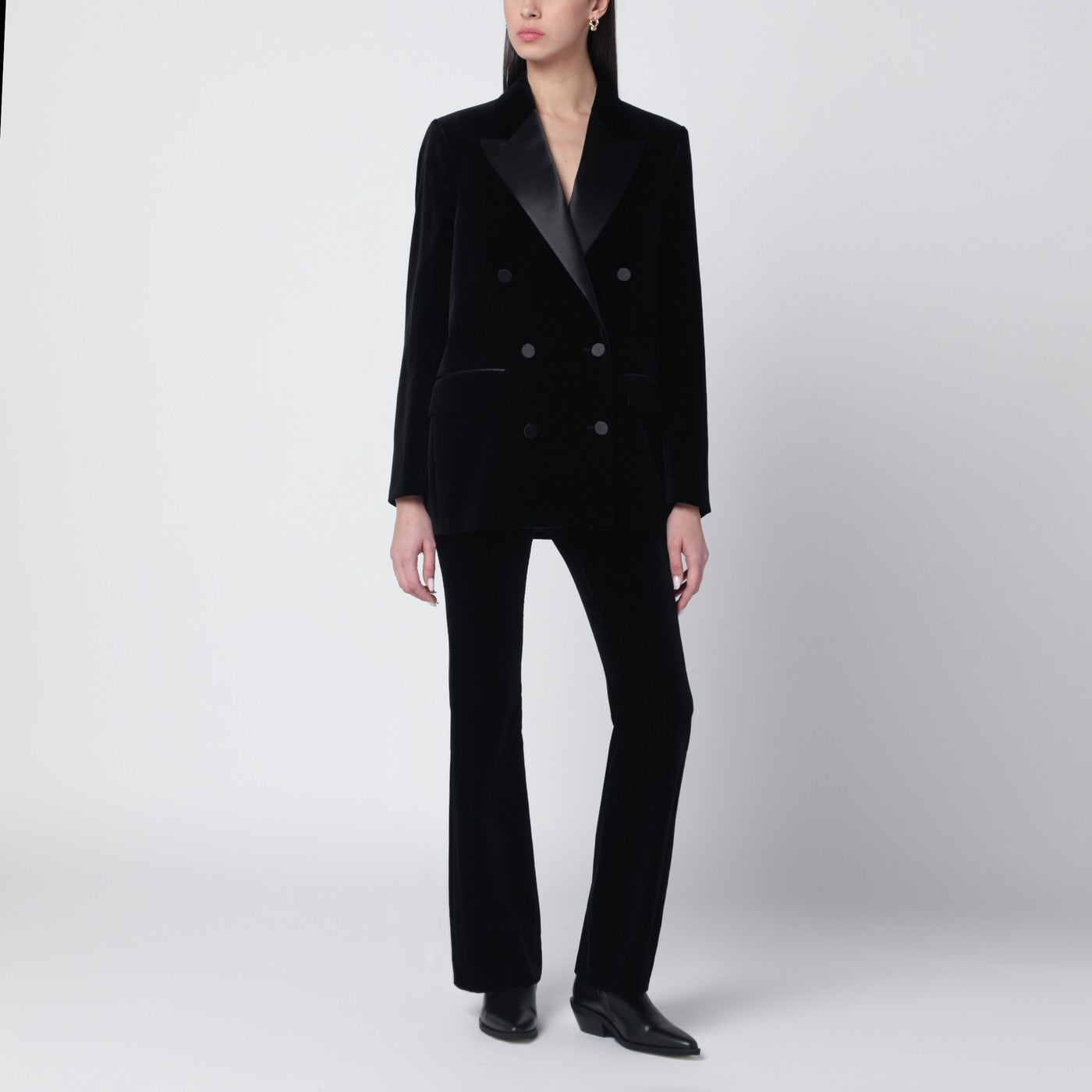 Pantalon noir en velours
