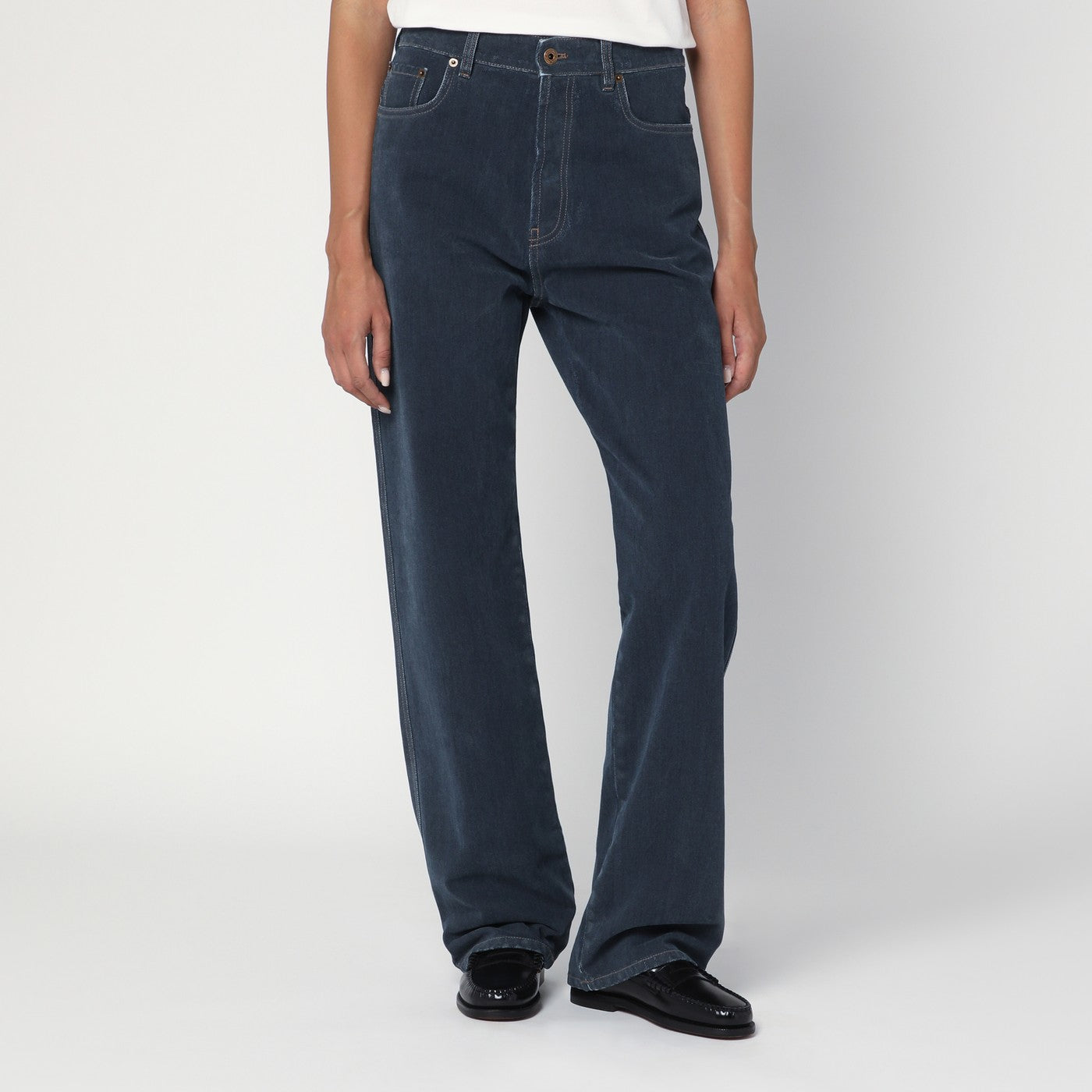 Blaue Jeanshose
