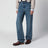 Medium blue jeans with logo embroidery