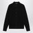 Camicia a maniche lunghe traforata in cotone nera