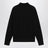 Camicia a maniche lunghe traforata in cotone nera