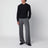 Pullover girocollo verde in cashmere