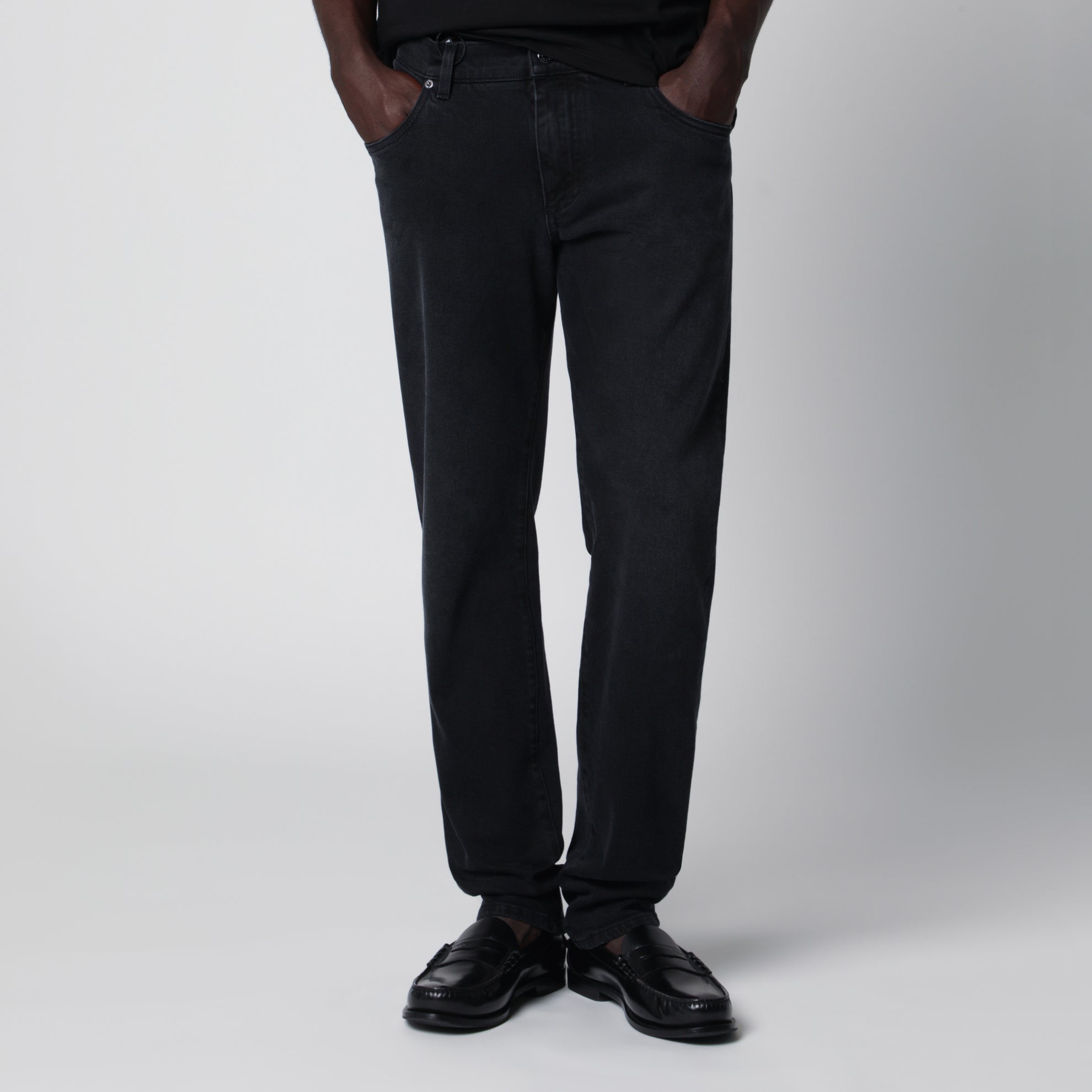 Jeans in denim stretch grigio
