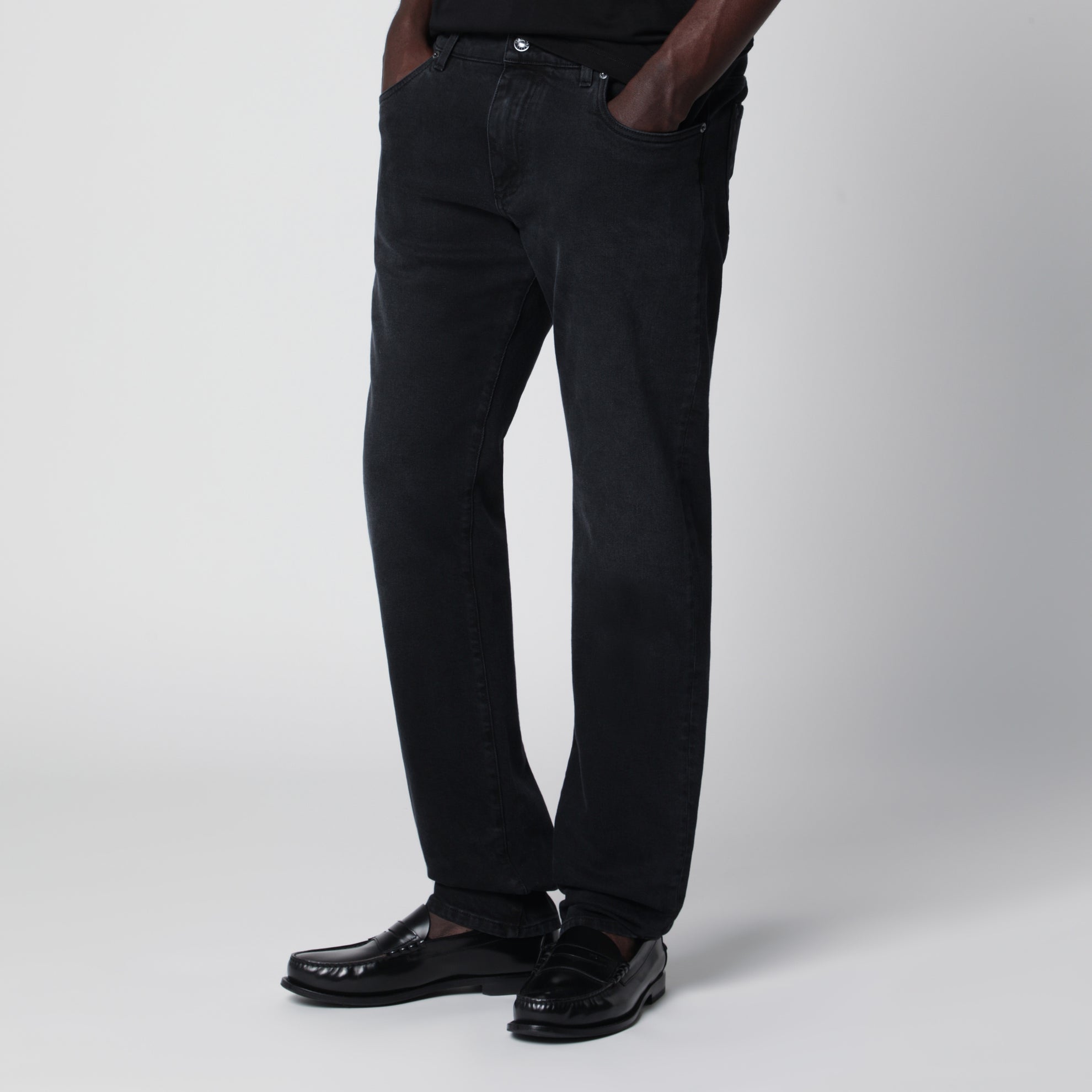 Jeans in denim stretch grigio