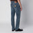 Jeans slim in denim blu effetto slavato