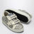 Sneaker Old School in glitter platino/crema