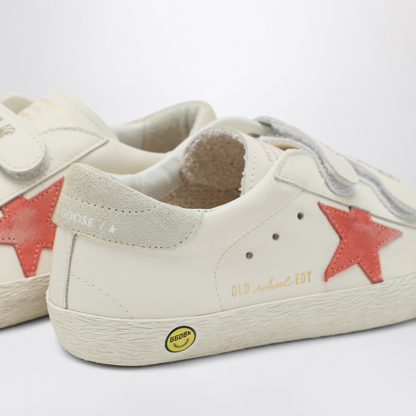 Old School sneaker white/peach