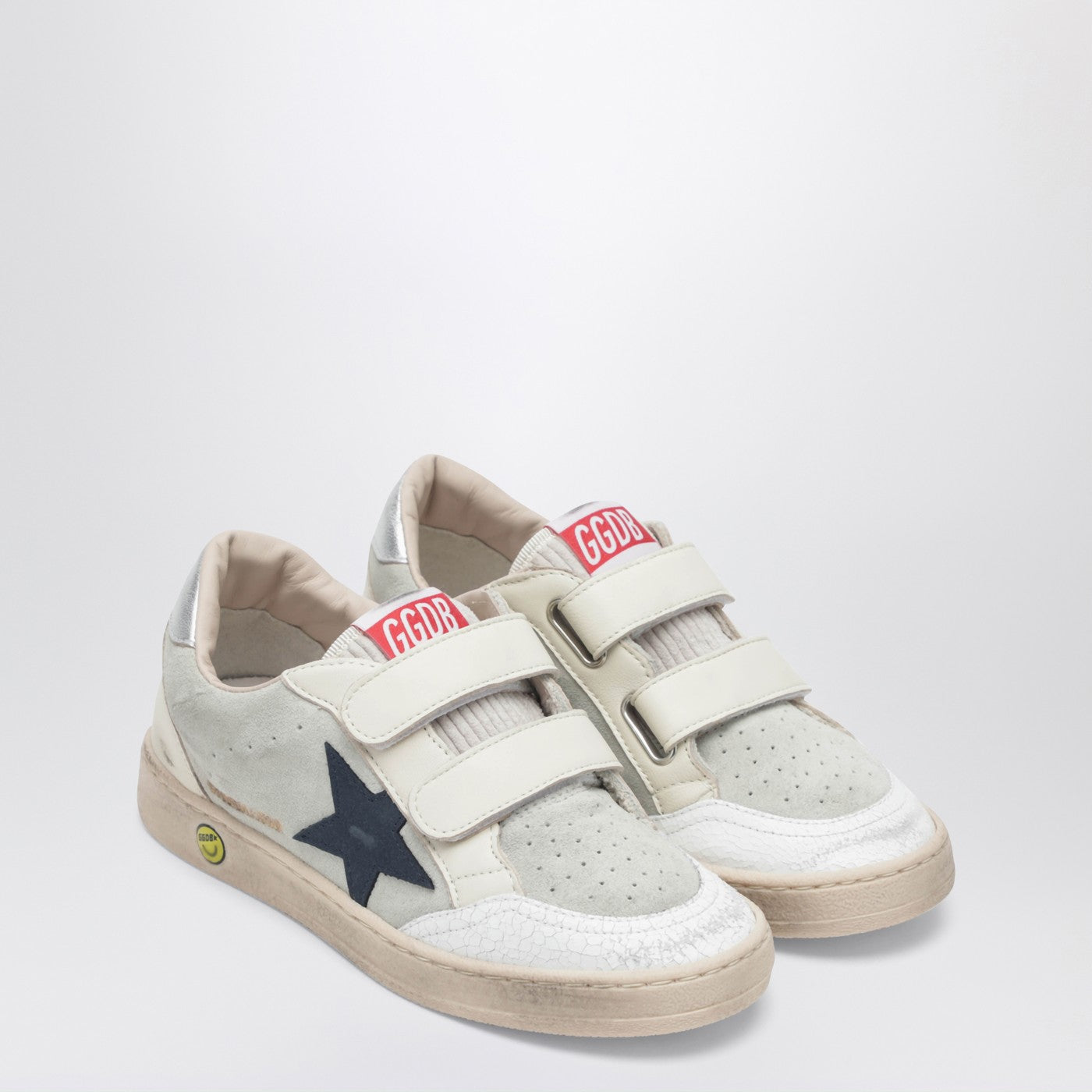 Ball Star Sneakers in grey/white/beige/navy blue