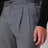 Flanellhose in meliertem Grau