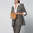 Light Brown Suede Symmetry Pouch