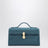 Symmetry Pouch aus baltisch blauem Veloursleder
