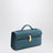 Symmetry Pouch aus baltisch blauem Veloursleder