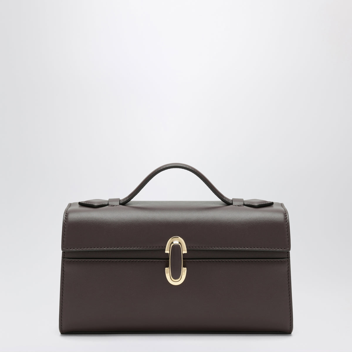 Brown Small Symmetry Pochette handbag in leather