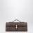 Slim Symmetry pouch in brown suede