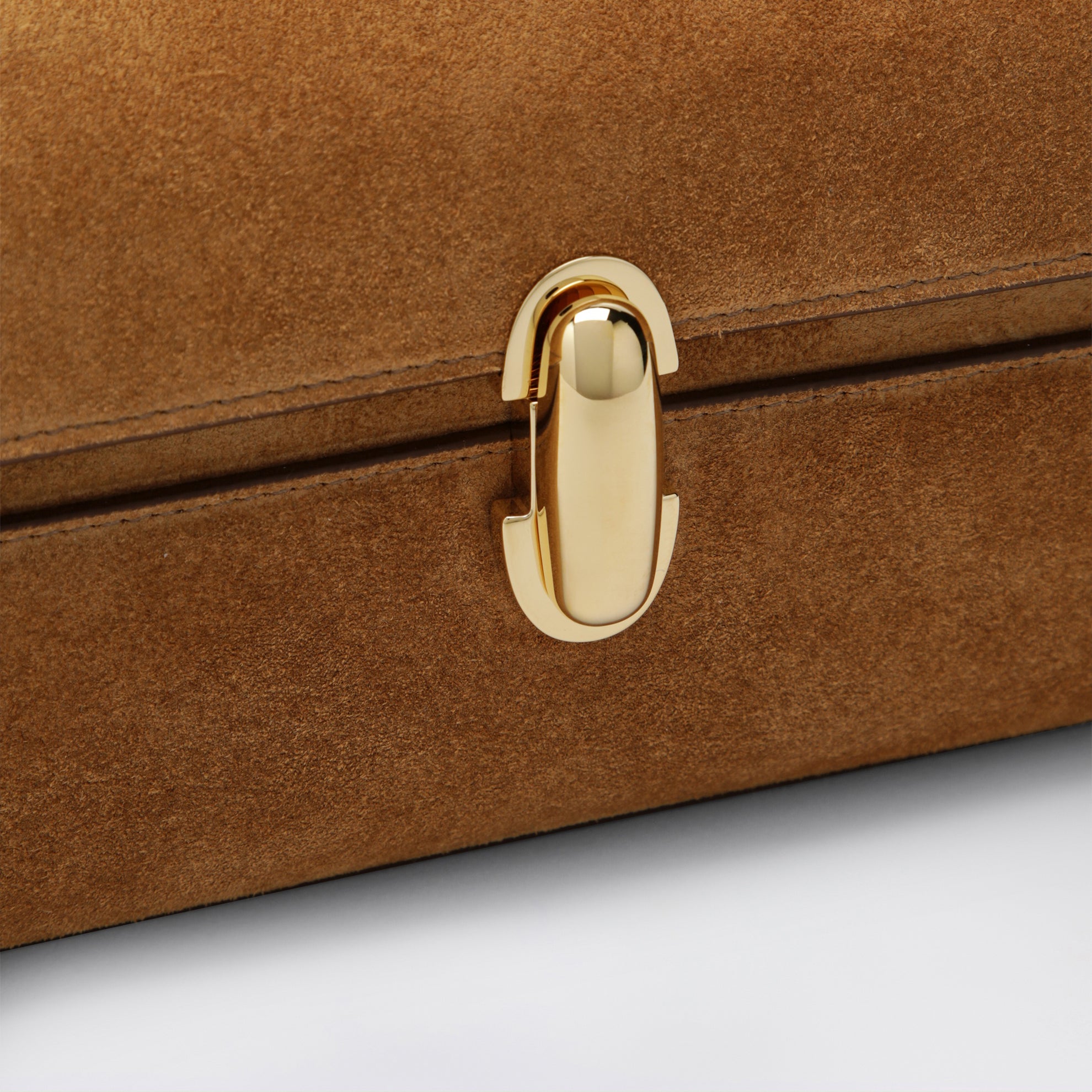 Slim Symmetry Pouch in Light Brown Calf Leather