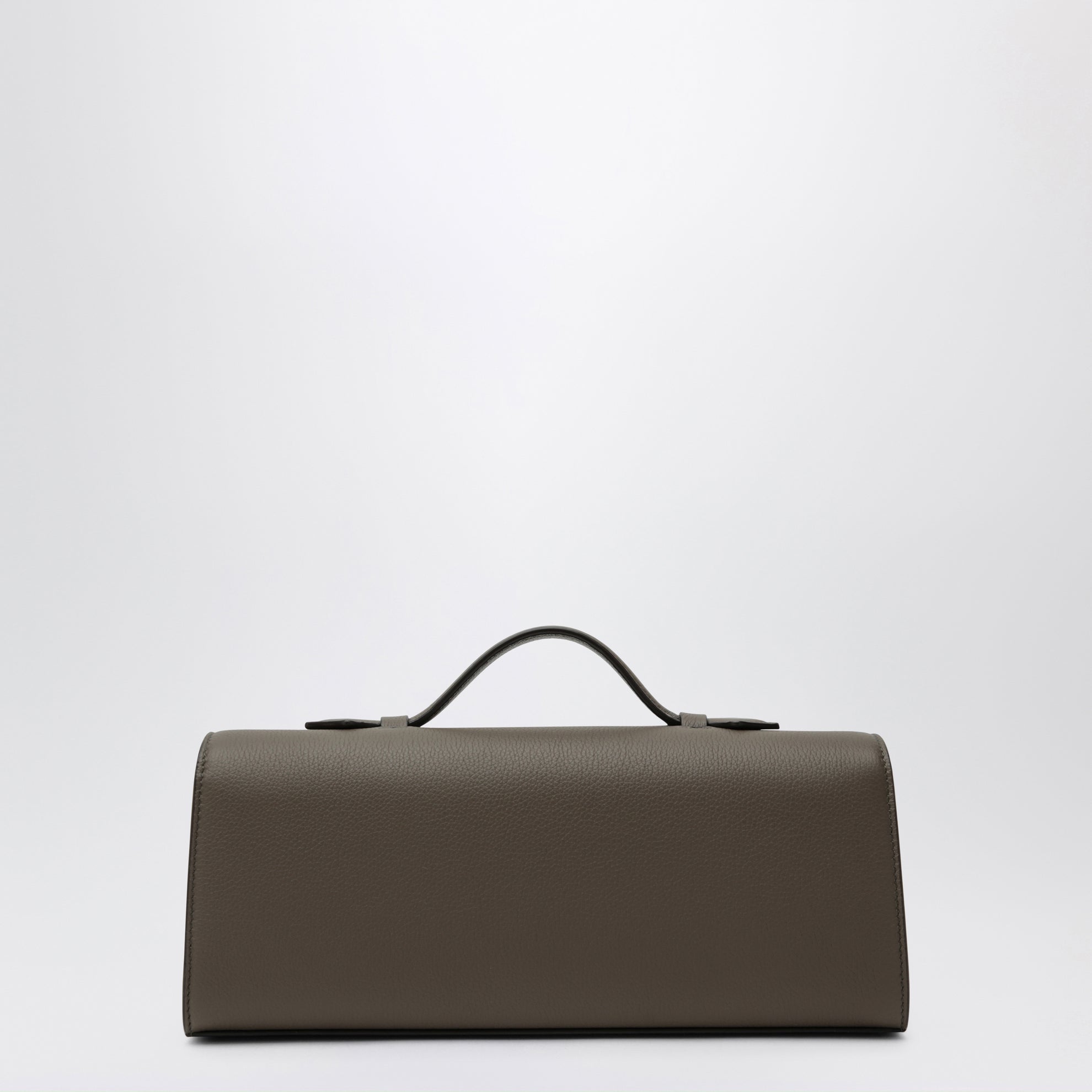Slim Symmetry Pouch in Brown Calf Leather