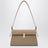 Borsa a tracolla Symmetry in tela e pelle marrone chiaro