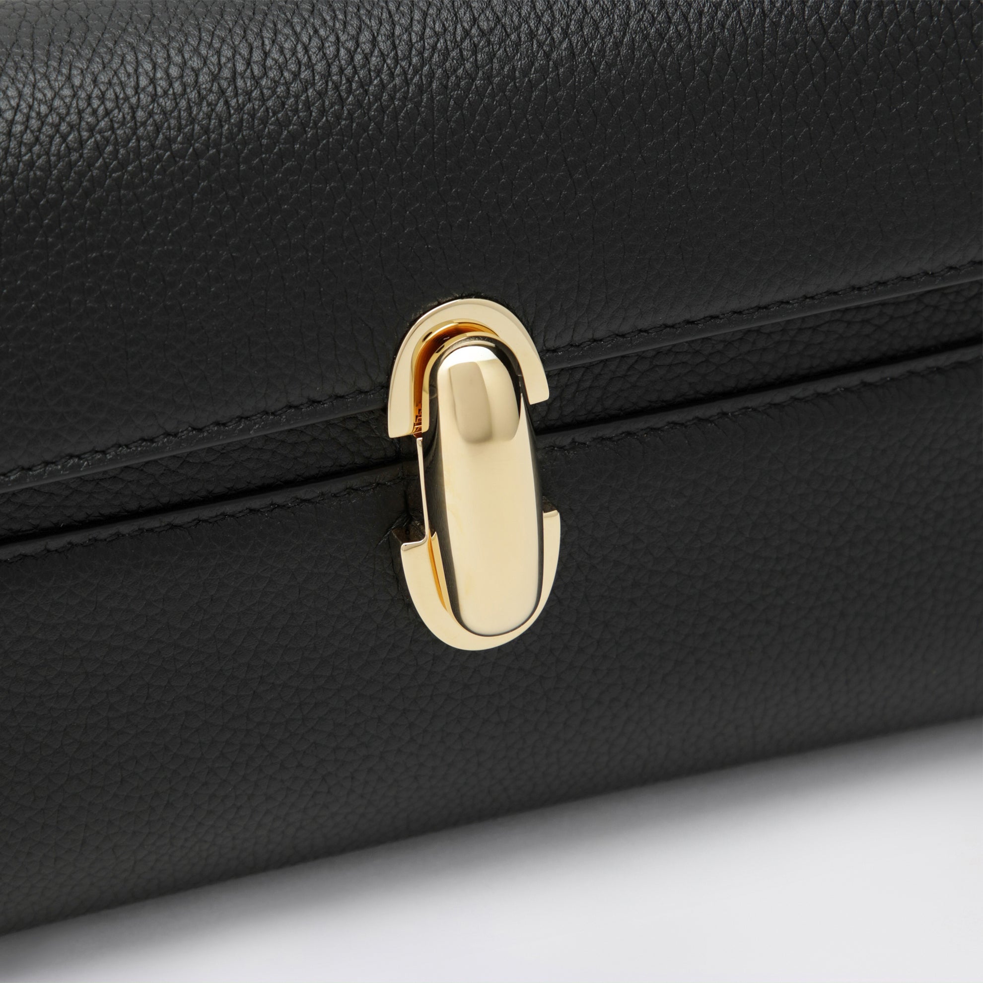 Borsa mini Symmetry a tracolla in pelle nera