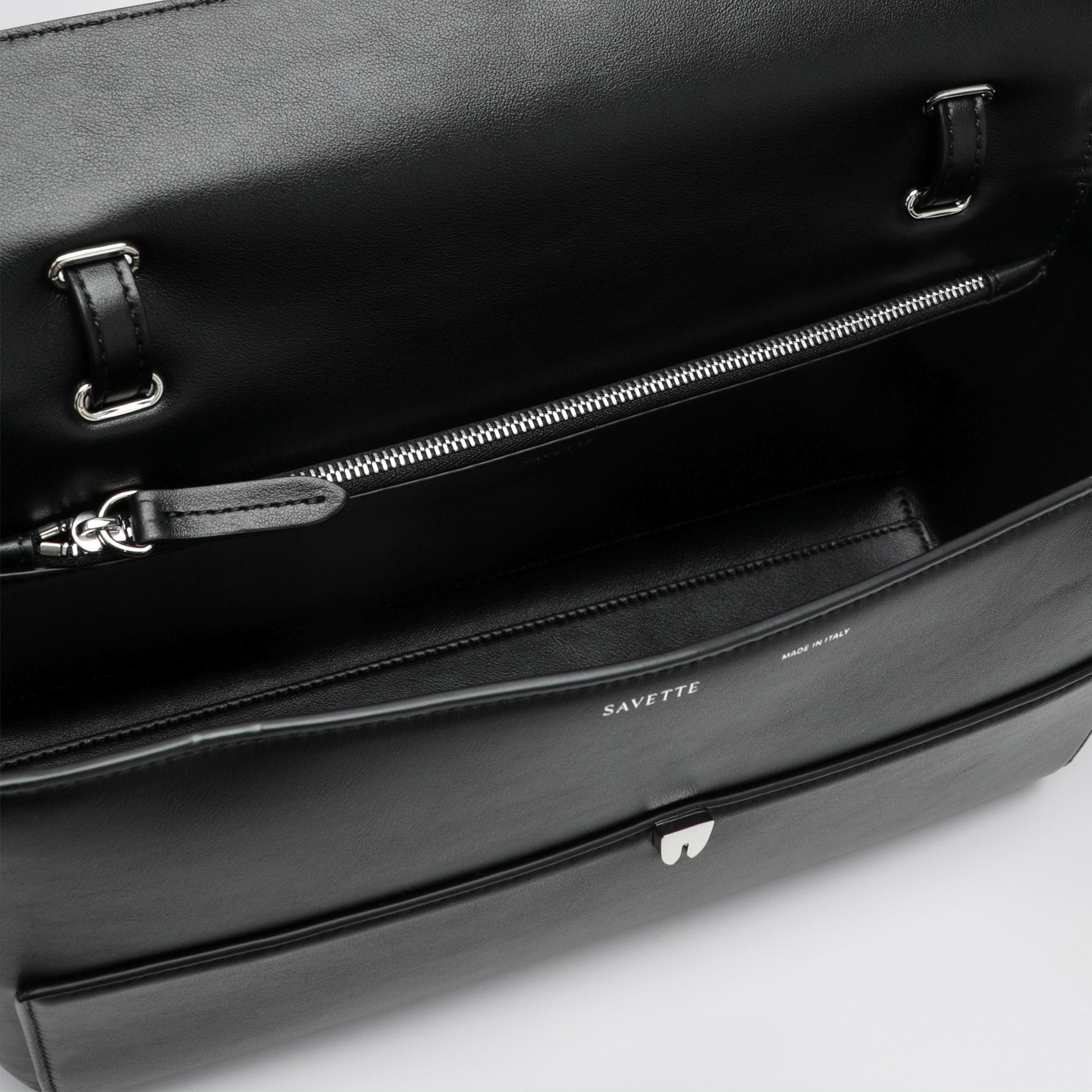 Borsa Symmetry Trapeze in pelle nera
