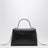 Borsa a mano Soft Symmetry in pelle nera