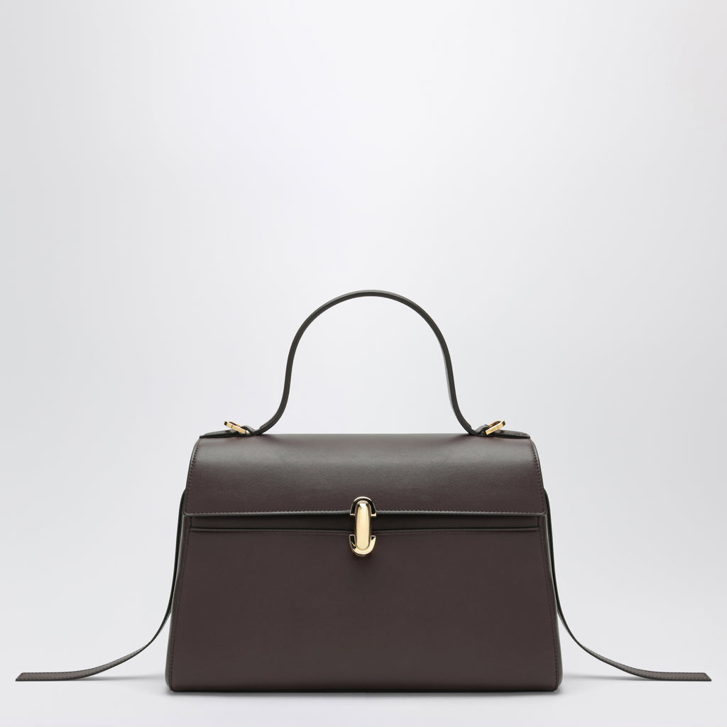Savette Brown Soft Symmetry handbag in leather | TheDoubleF