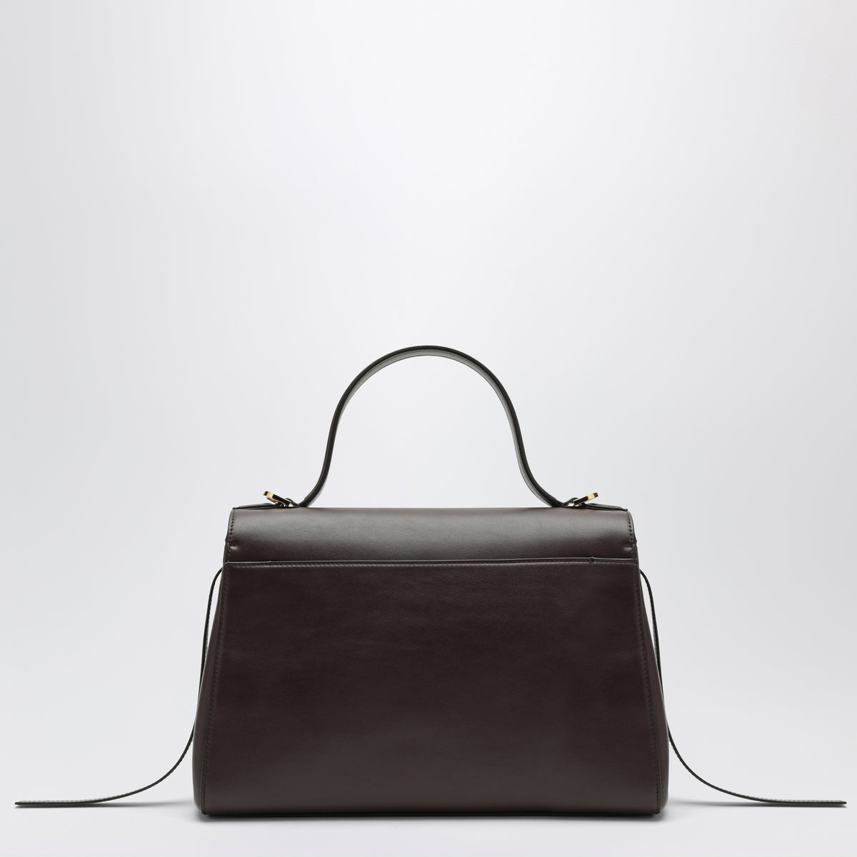 Borsa a mano Soft Symmetry in pelle marrone